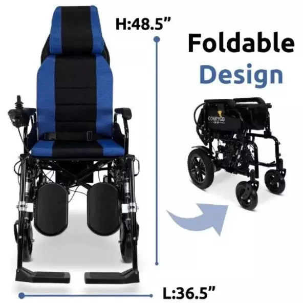 ComfyGo X-9 Remote Controlled Electric Wheelchair with Automatic Recline