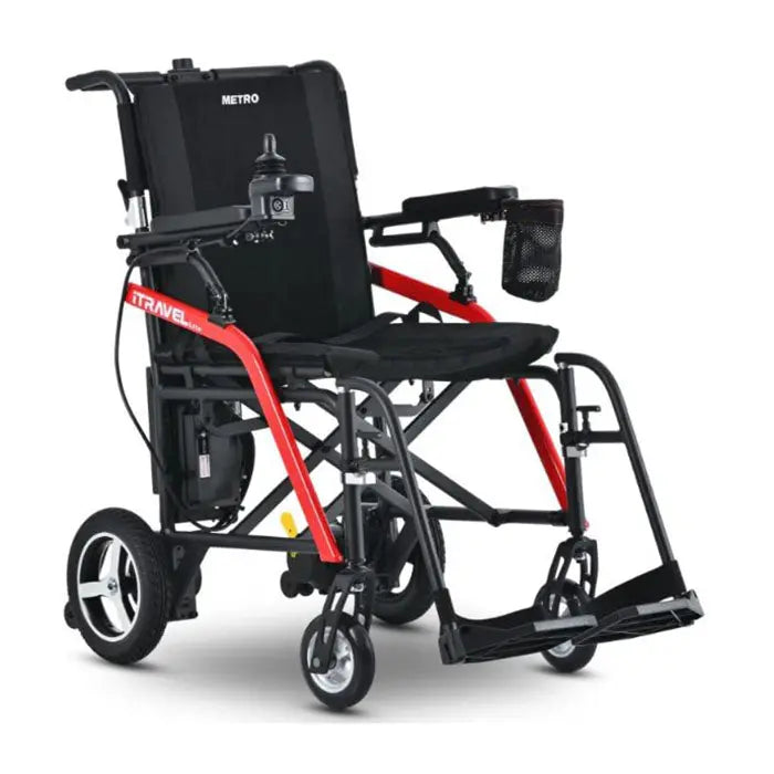 iTravel Lite Portable Electric Wheelchair Black