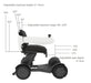 Portable Detachable Power Mobility Scooter with Wireless Controls
