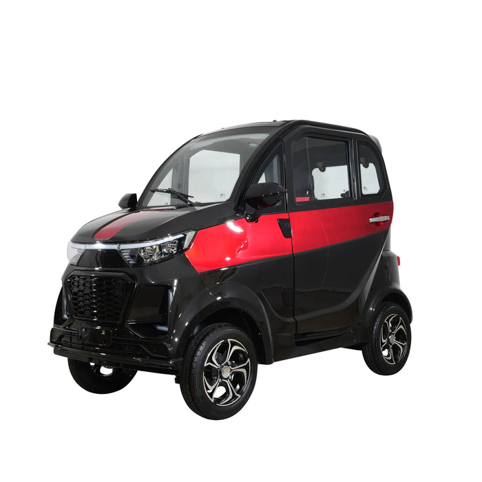 Green Transporter Q Runner Fully Enclosed Cabin Mobility Scooter Green Transporter