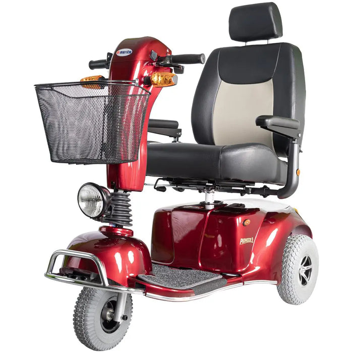 Meritsusa Pioneer 9 3-Wheel Heavy-Duty Scooter S331-ARMU/SBMU - Red Meritsusa