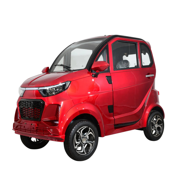 Green Transporter Q Runner Fully Enclosed Cabin Mobility Scooter - Mobility Plex
