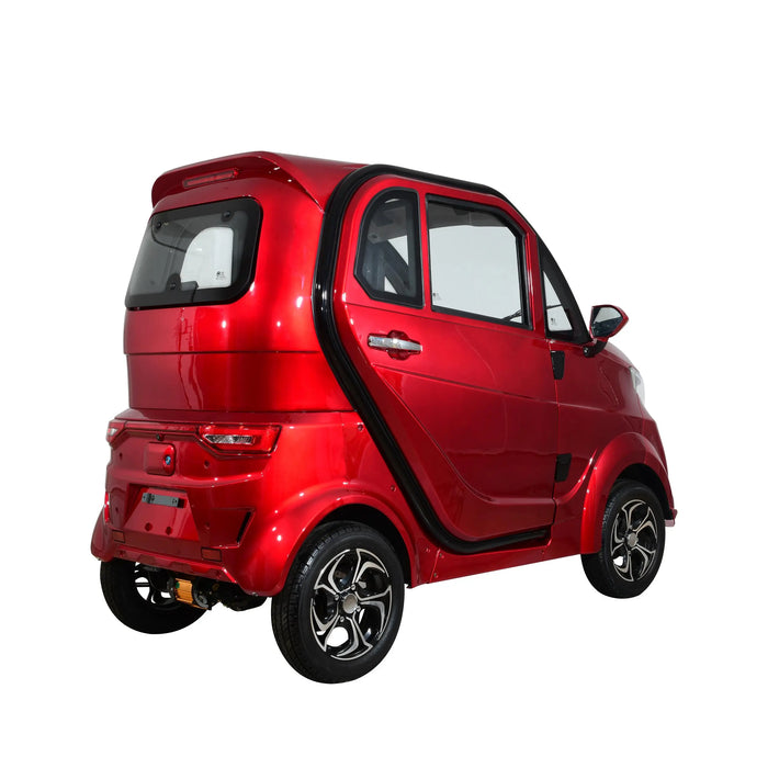 Green Transporter Q Runner Fully Enclosed Cabin Mobility Scooter Green Transporter