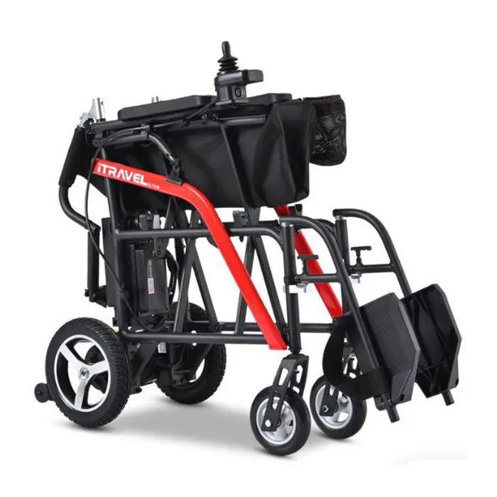 iTravel Lite Portable Electric Wheelchair Black